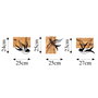 Wallity Free Birds - 333 Escultura de pared de madera y metal